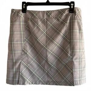 Sport Haley Golf Pickleball Skort | Grey White Mint Plaid | Size 12